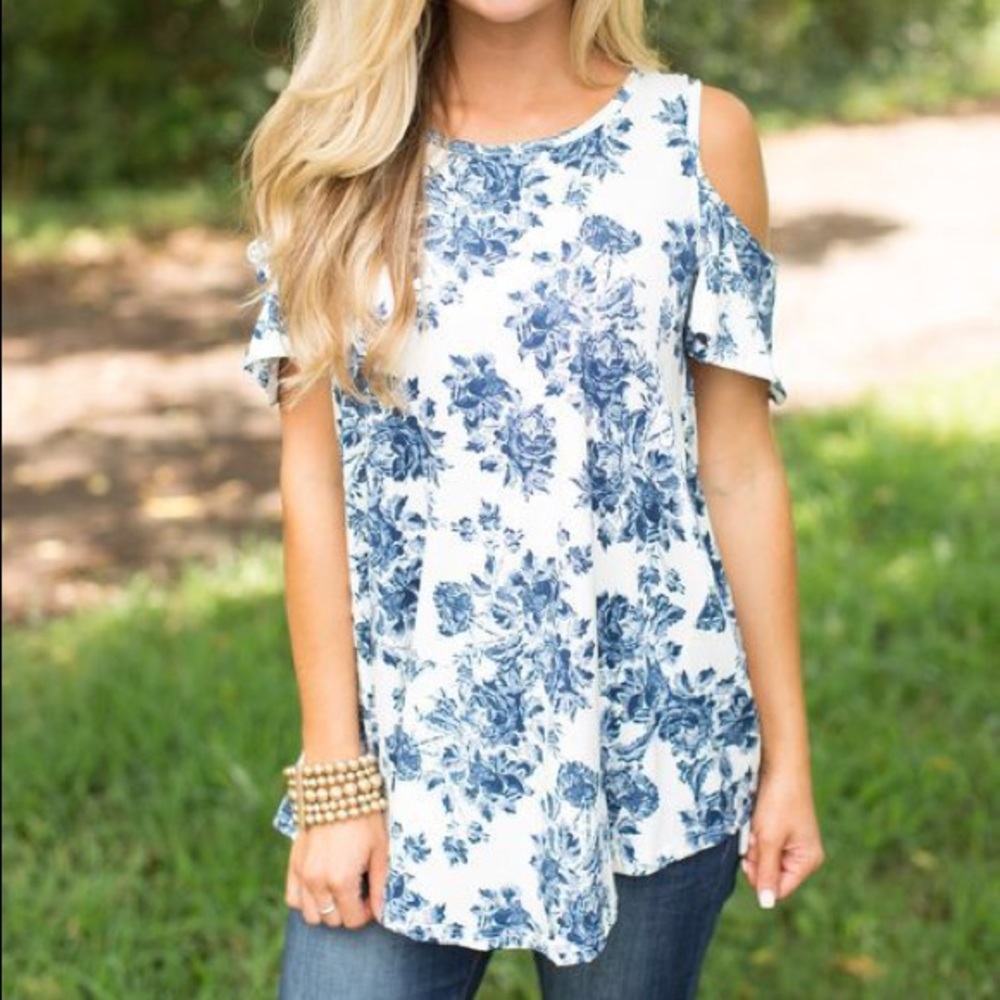 Pink Lily Run Through the Meadow Blouse